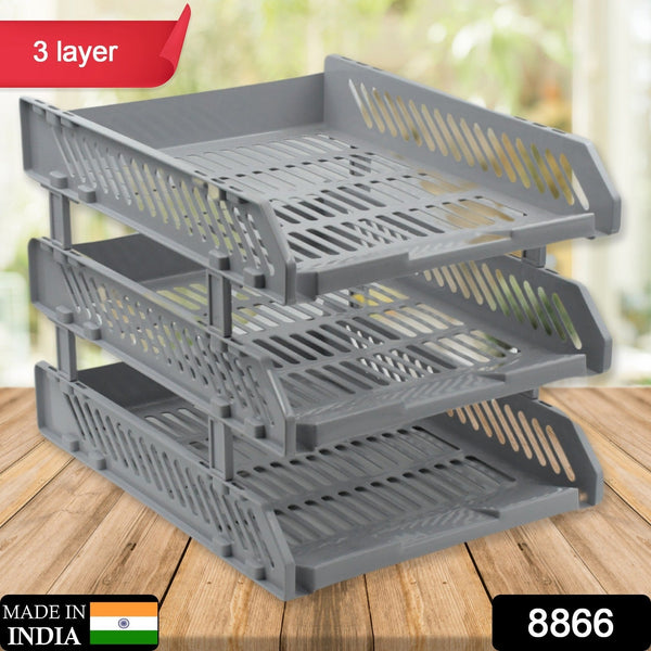 Multifunctional File Rack Drawers: Desktop Storage for Office Supplies (4/3 Layers)
